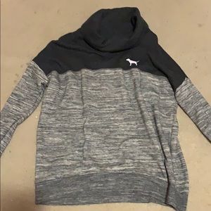 PINK cowl neck hoodie